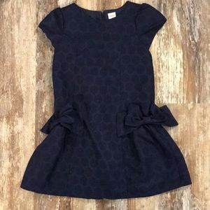 Gymboree Drop Waist Peplum Navy Dress